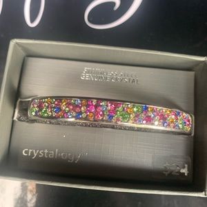 Sterling silver multi colored fashion bracelet